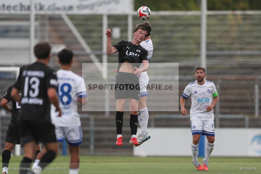 sport, action, Stadion am Schönbusch, SVA, SV Viktoria Aschaffenburg, Regionalliga Bayern, Fussball, FCM, FC Memmingen, BFV, Aschaffenburg, 5. Spieltag, 23.08.2025 - Bild-ID: 2503478