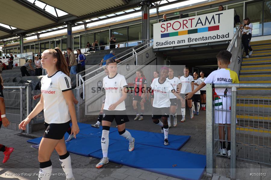 Stadion am Brentanobad, Frankfurt, 24.08.2025, sport, action, DFB, Fussball, 2. Frauen-Bundesliga, BGM, SGE, Borussia Mönchengladbach, Eintracht Frankfurt II - Bild-ID: 2503512 Stadion am Brentanobad, Frankfurt, 24.08.2025, sport, action, DFB, Fussball, 2. Frauen-Bundesliga, BGM, SGE, Borussia Mönchengladbach, Eintracht Frankfurt II - Bild-ID: 2503512