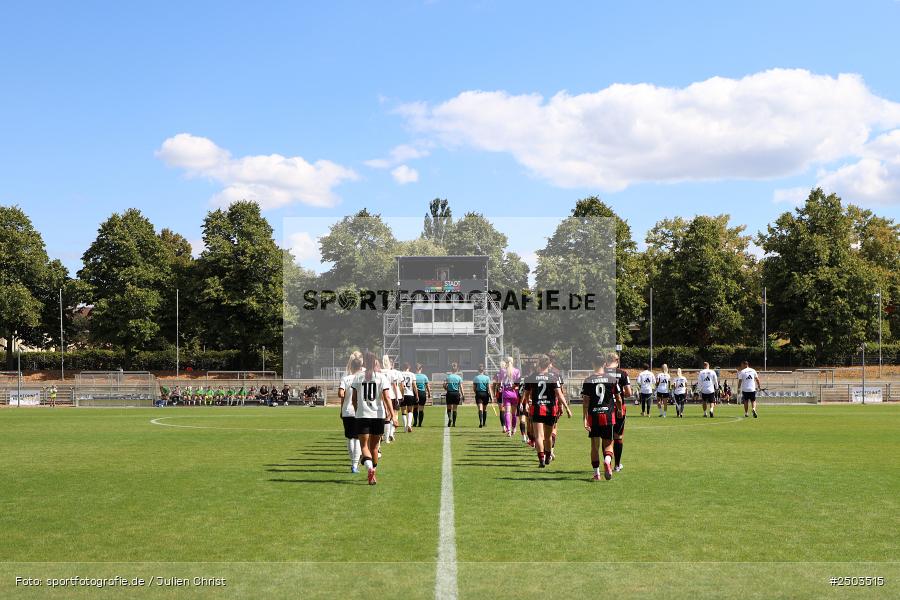 Stadion am Brentanobad, Frankfurt, 24.08.2025, sport, action, DFB, Fussball, 2. Frauen-Bundesliga, BGM, SGE, Borussia Mönchengladbach, Eintracht Frankfurt II - Bild-ID: 2503515
