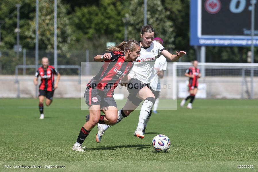 sport, action, Stadion am Brentanobad, SGE, Fussball, Frankfurt, Eintracht Frankfurt II, DFB, Borussia Mönchengladbach, BGM, 24.08.2025, 2. Frauen-Bundesliga - Bild-ID: 2503532