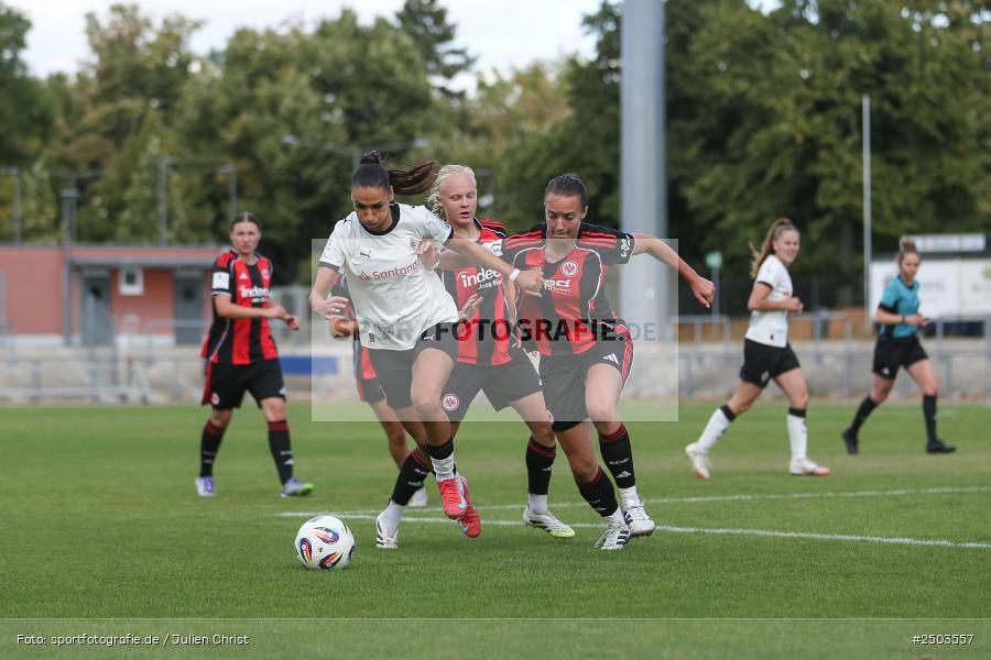sport, action, Stadion am Brentanobad, SGE, Fussball, Frankfurt, Eintracht Frankfurt II, DFB, Borussia Mönchengladbach, BGM, 24.08.2025, 2. Frauen-Bundesliga - Bild-ID: 2503557
