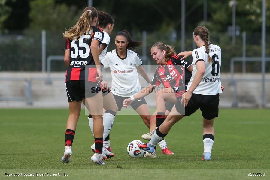 sport, action, Stadion am Brentanobad, SGE, Fussball, Frankfurt, Eintracht Frankfurt II, DFB, Borussia Mönchengladbach, BGM, 24.08.2025, 2. Frauen-Bundesliga - Bild-ID: 2503568