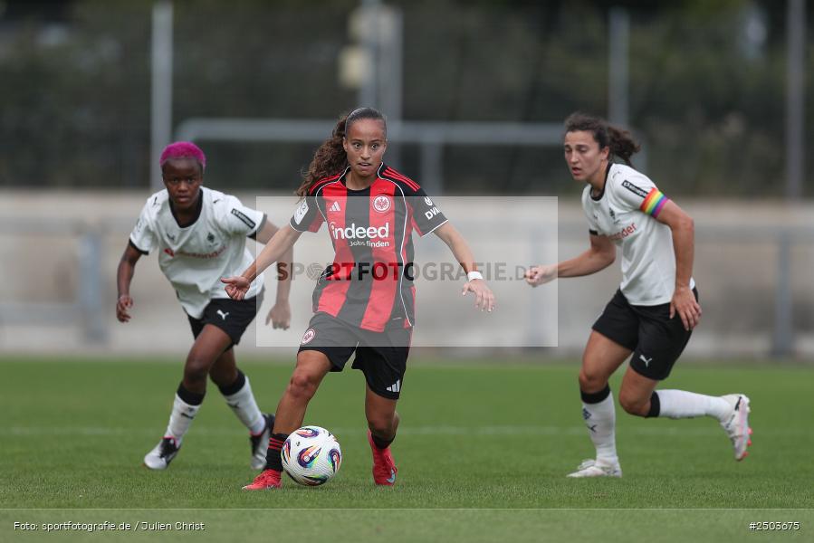 sport, action, Stadion am Brentanobad, SGE, Fussball, Frankfurt, Eintracht Frankfurt II, DFB, Borussia Mönchengladbach, BGM, 24.08.2025, 2. Frauen-Bundesliga - Bild-ID: 2503675
