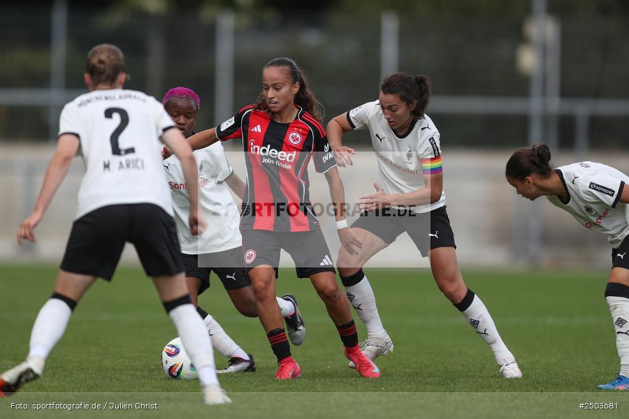 sport, action, Stadion am Brentanobad, SGE, Fussball, Frankfurt, Eintracht Frankfurt II, DFB, Borussia Mönchengladbach, BGM, 24.08.2025, 2. Frauen-Bundesliga - Bild-ID: 2503681
