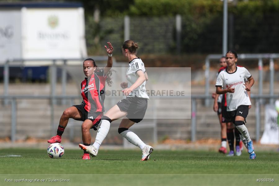 sport, action, Stadion am Brentanobad, SGE, Fussball, Frankfurt, Eintracht Frankfurt II, DFB, Borussia Mönchengladbach, BGM, 24.08.2025, 2. Frauen-Bundesliga - Bild-ID: 2503758