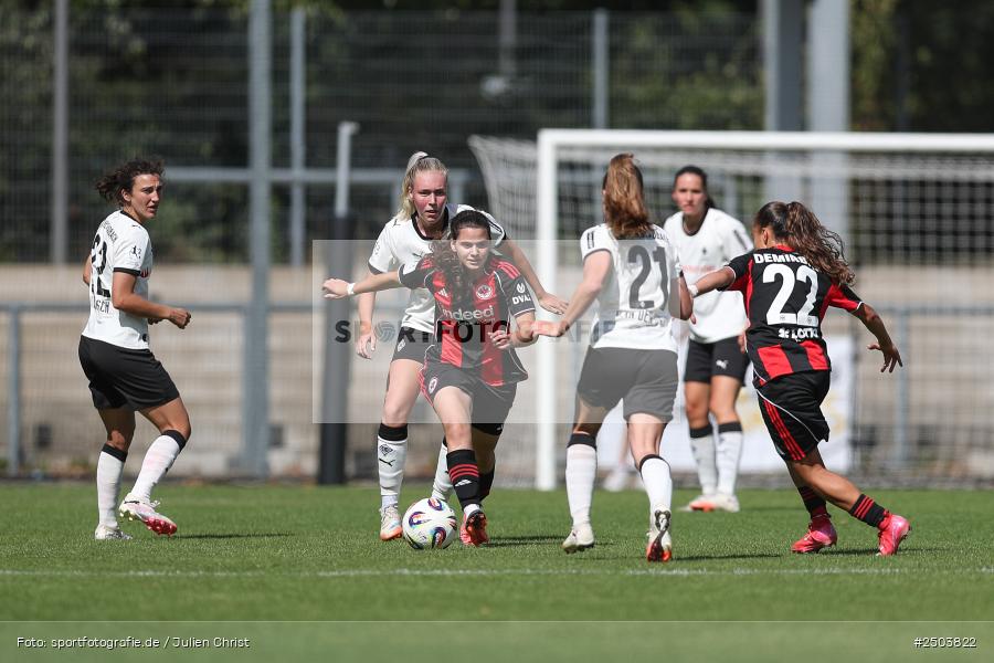 sport, action, Stadion am Brentanobad, SGE, Fussball, Frankfurt, Eintracht Frankfurt II, DFB, Borussia Mönchengladbach, BGM, 24.08.2025, 2. Frauen-Bundesliga - Bild-ID: 2503822