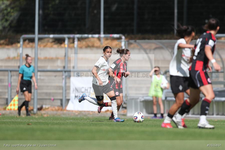 sport, action, Stadion am Brentanobad, SGE, Fussball, Frankfurt, Eintracht Frankfurt II, DFB, Borussia Mönchengladbach, BGM, 24.08.2025, 2. Frauen-Bundesliga - Bild-ID: 2503831