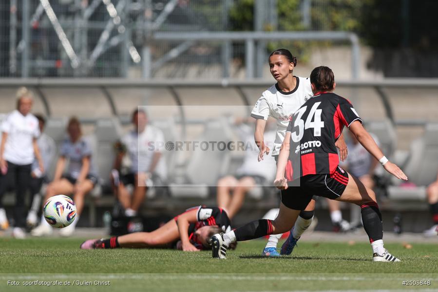 sport, action, Stadion am Brentanobad, SGE, Fussball, Frankfurt, Eintracht Frankfurt II, DFB, Borussia Mönchengladbach, BGM, 24.08.2025, 2. Frauen-Bundesliga - Bild-ID: 2503848