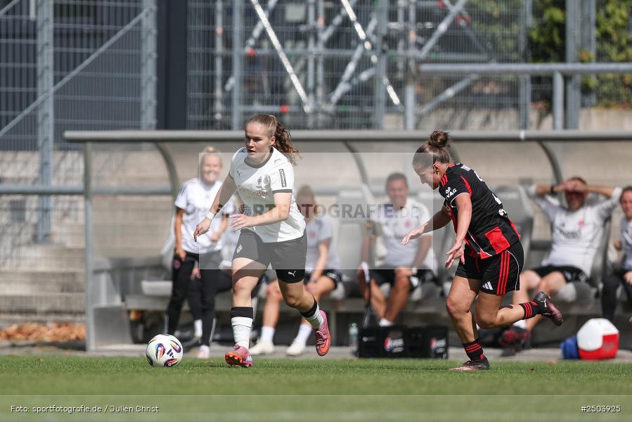 sport, action, Stadion am Brentanobad, SGE, Fussball, Frankfurt, Eintracht Frankfurt II, DFB, Borussia Mönchengladbach, BGM, 24.08.2025, 2. Frauen-Bundesliga - Bild-ID: 2503925