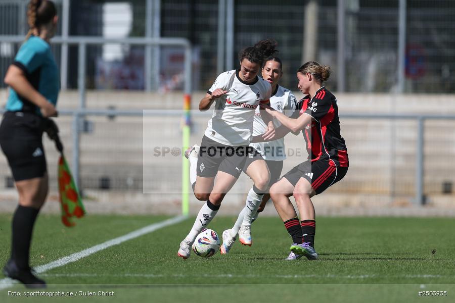 sport, action, Stadion am Brentanobad, SGE, Fussball, Frankfurt, Eintracht Frankfurt II, DFB, Borussia Mönchengladbach, BGM, 24.08.2025, 2. Frauen-Bundesliga - Bild-ID: 2503935