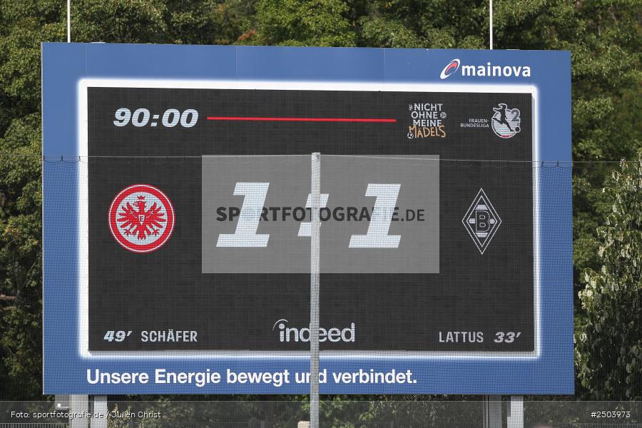 sport, action, Stadion am Brentanobad, SGE, Fussball, Frankfurt, Eintracht Frankfurt II, DFB, Borussia Mönchengladbach, BGM, 24.08.2025, 2. Frauen-Bundesliga - Bild-ID: 2503973 sport, action, Stadion am Brentanobad, SGE, Fussball, Frankfurt, Eintracht Frankfurt II, DFB, Borussia Mönchengladbach, BGM, 24.08.2025, 2. Frauen-Bundesliga - Bild-ID: 2503973