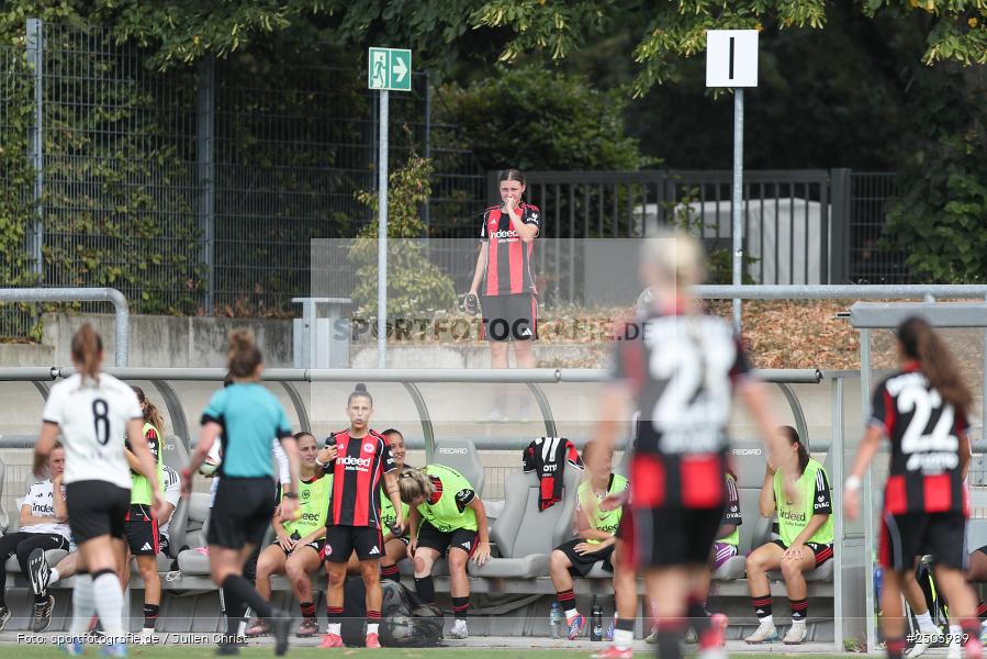 sport, action, Stadion am Brentanobad, SGE, Fussball, Frankfurt, Eintracht Frankfurt II, DFB, Borussia Mönchengladbach, BGM, 24.08.2025, 2. Frauen-Bundesliga - Bild-ID: 2503989
