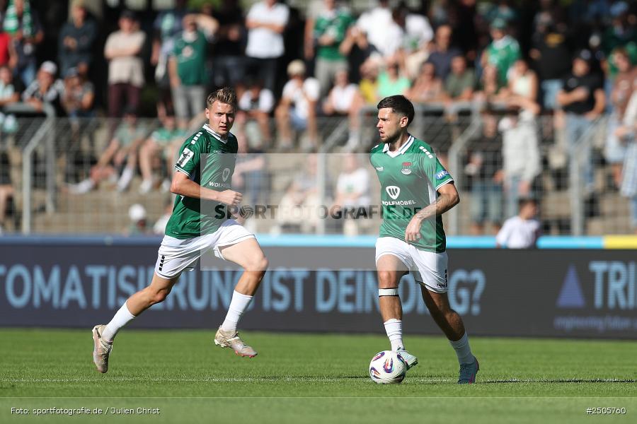 Sachs-Stadion, Schweinfurt, 31.08.2025, sport, action, Fussball, DFB, 4. Spieltag, 3. Liga, SVW, FCS, SV Wehen Wiesbaden, 1. FC Schweinfurt 1905 - Bild-ID: 2505760