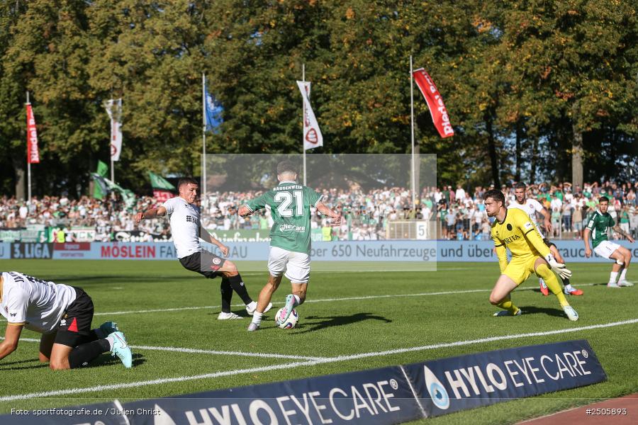 sport, action, Schweinfurt, Sachs-Stadion, SVW, SV Wehen Wiesbaden, Fussball, FCS, DFB, 4. Spieltag, 31.08.2025, 3. Liga, 1. FC Schweinfurt 1905 - Bild-ID: 2505893