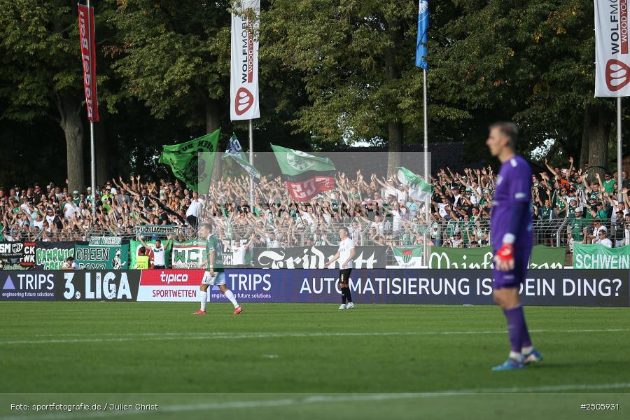 sport, action, Schweinfurt, Sachs-Stadion, SVW, SV Wehen Wiesbaden, Fussball, FCS, DFB, 4. Spieltag, 31.08.2025, 3. Liga, 1. FC Schweinfurt 1905 - Bild-ID: 2505931