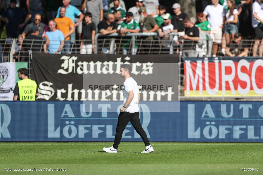 sport, action, Schweinfurt, Sachs-Stadion, SVW, SV Wehen Wiesbaden, Fussball, FCS, DFB, 4. Spieltag, 31.08.2025, 3. Liga, 1. FC Schweinfurt 1905 - Bild-ID: 2505946