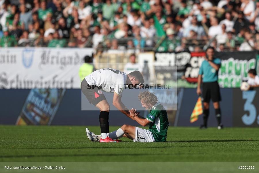 sport, action, Schweinfurt, Sachs-Stadion, SVW, SV Wehen Wiesbaden, Fussball, FCS, DFB, 4. Spieltag, 31.08.2025, 3. Liga, 1. FC Schweinfurt 1905 - Bild-ID: 2506232