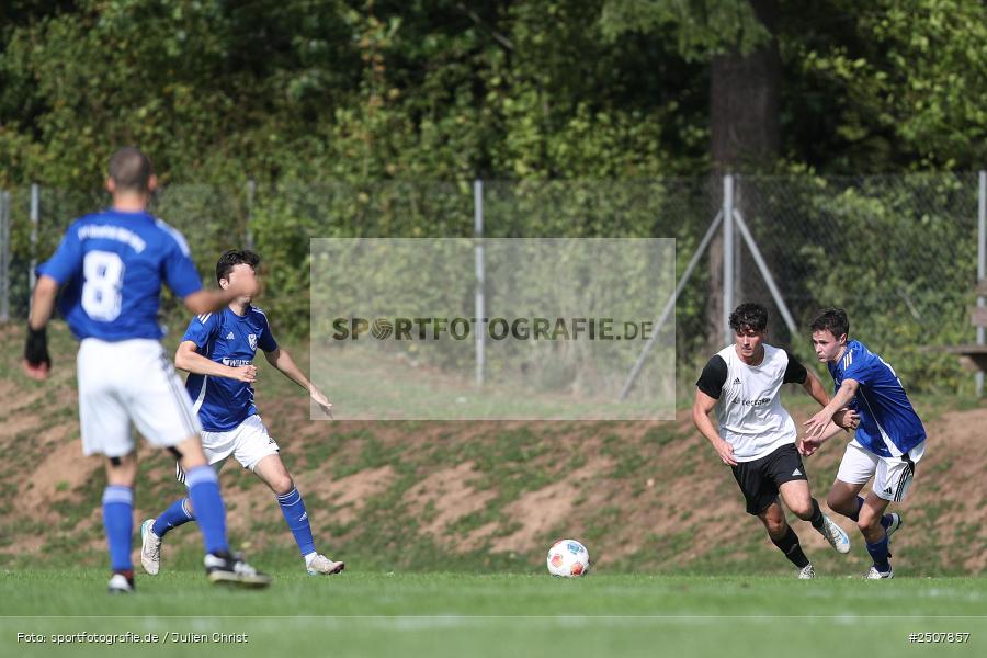 Sportgelände, Triefenstein-Trennfeld, 07.09.2025, sport, action, Fussball, BFV, 8. Spieltag, Kreisklasse Würzburg Gr. 3, FVWA, SVT, FV Wernfeld/Adelsberg, SV Trennfeld - Bild-ID: 2507857