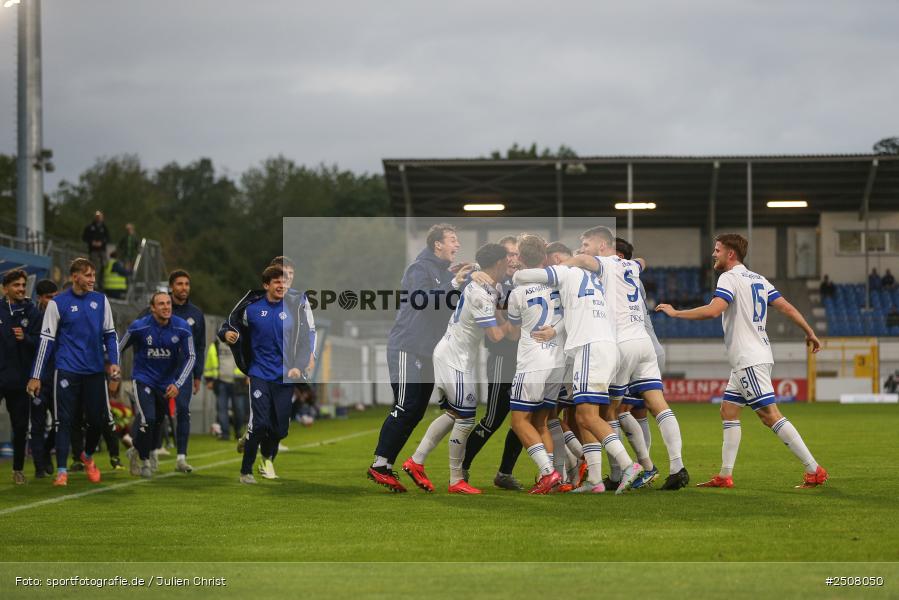 sport, action, Verbandspokal, Stadion am Schönbusch, SVA, SV Viktoria Aschaffenburg, Fussball, FCS, BFV, Aschaffenburg, Achtelfinale, 1. FC Schweinfurt 1905, 09.09.2025 - Bild-ID: 2508050