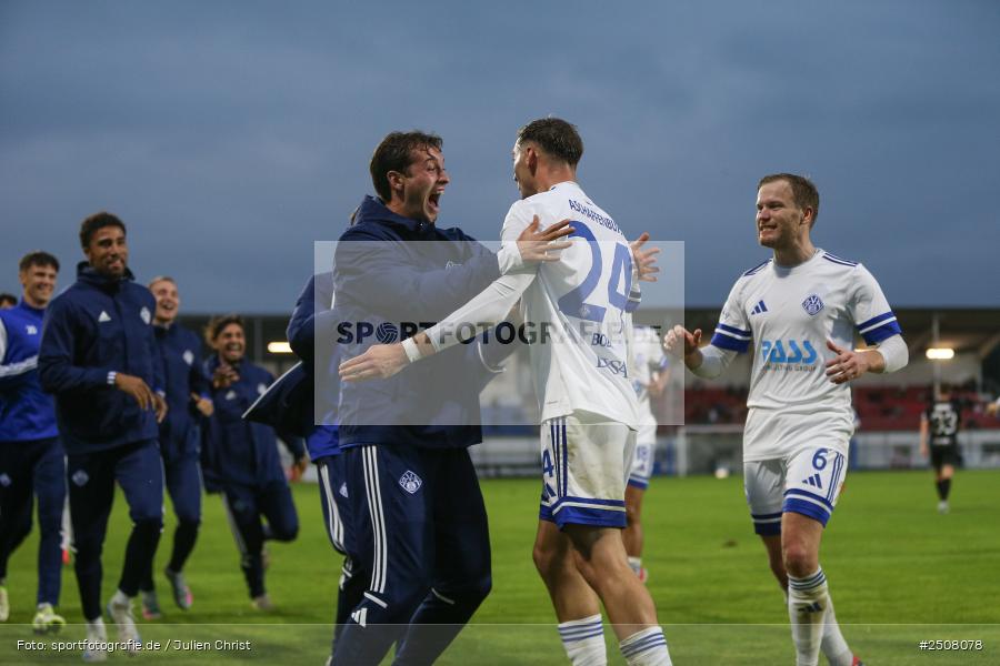 sport, action, Verbandspokal, Stadion am Schönbusch, SVA, SV Viktoria Aschaffenburg, Fussball, FCS, BFV, Aschaffenburg, Achtelfinale, 1. FC Schweinfurt 1905, 09.09.2025 - Bild-ID: 2508078