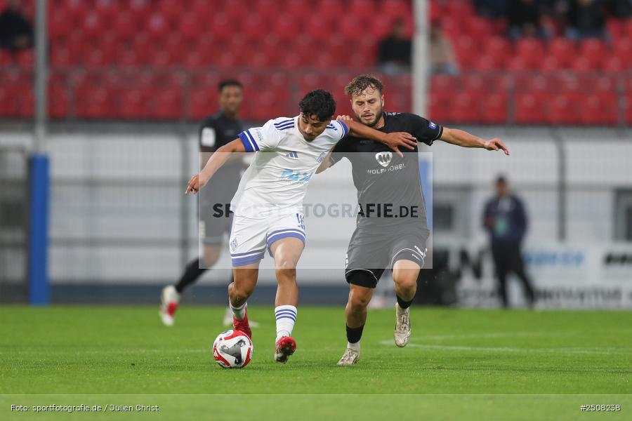 sport, action, Verbandspokal, Stadion am Schönbusch, SVA, SV Viktoria Aschaffenburg, Fussball, FCS, BFV, Aschaffenburg, Achtelfinale, 1. FC Schweinfurt 1905, 09.09.2025 - Bild-ID: 2508238