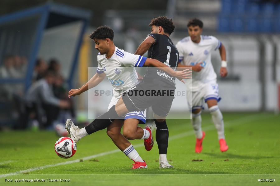 sport, action, Verbandspokal, Stadion am Schönbusch, SVA, SV Viktoria Aschaffenburg, Fussball, FCS, BFV, Aschaffenburg, Achtelfinale, 1. FC Schweinfurt 1905, 09.09.2025 - Bild-ID: 2508251