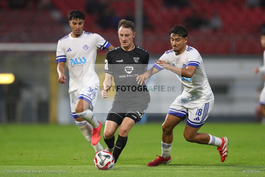 sport, action, Verbandspokal, Stadion am Schönbusch, SVA, SV Viktoria Aschaffenburg, Fussball, FCS, BFV, Aschaffenburg, Achtelfinale, 1. FC Schweinfurt 1905, 09.09.2025 - Bild-ID: 2508346