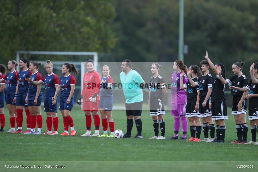 sport, action, Sportgelände, Hiscox Bezirkspokal Unterfranken, Fussball, FVgg Kickers Aschaffenburg, FVG, FFC Adelsberg-Karsbach, FFC, BFV, Adelsberg, Achtelfinale, 17.09.2025 - Bild-ID: 2509003
