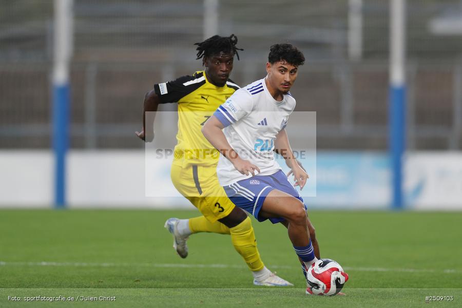 Stadion am Schönbusch, Aschaffenburg, 19.09.2025, sport, action, Fussball, BFV, 9. Spieltag, Regionalliga Bayern, DJK, SVA, DJK Vilzing, SV Viktoria Aschaffenburg - Bild-ID: 2509103