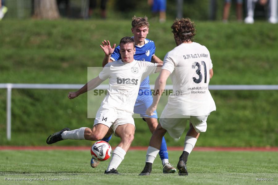 sport, action, TuS 1893 Aschaffenburg-Leider, TUS, Landesliga Nordwest, Fussball, FCB, Dr. Hans Weiß Sportpark, Bad Kissingen, BFV, 20.09.2025, 12. Spieltag, 1. FC 06 Bad Kissingen - Bild-ID: 2509213