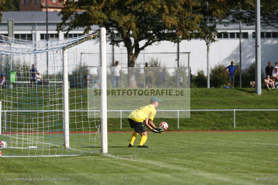 sport, action, TuS 1893 Aschaffenburg-Leider, TUS, Landesliga Nordwest, Fussball, FCB, Dr. Hans Weiß Sportpark, Bad Kissingen, BFV, 20.09.2025, 12. Spieltag, 1. FC 06 Bad Kissingen - Bild-ID: 2509215