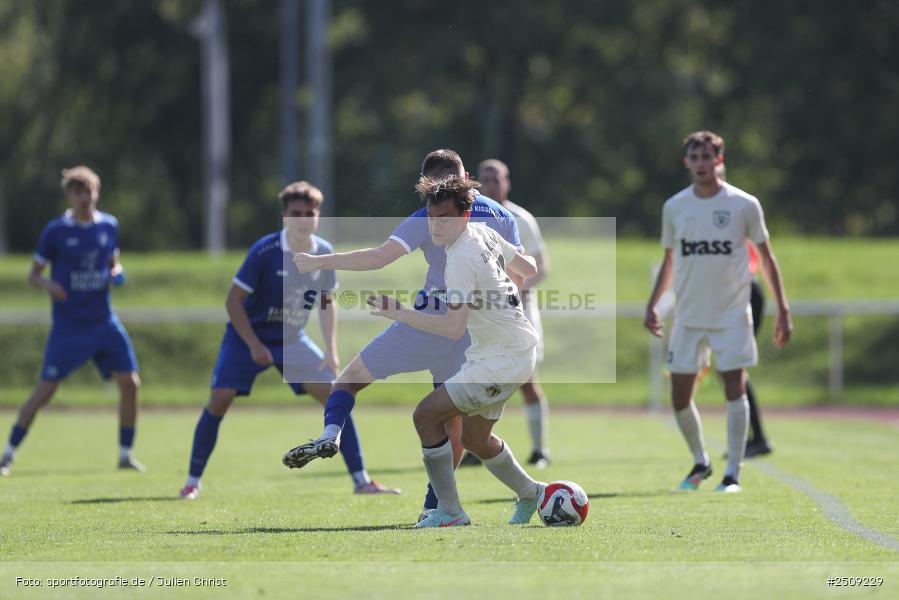 sport, action, TuS 1893 Aschaffenburg-Leider, TUS, Landesliga Nordwest, Fussball, FCB, Dr. Hans Weiß Sportpark, Bad Kissingen, BFV, 20.09.2025, 12. Spieltag, 1. FC 06 Bad Kissingen - Bild-ID: 2509229
