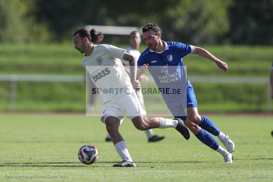 sport, action, TuS 1893 Aschaffenburg-Leider, TUS, Landesliga Nordwest, Fussball, FCB, Dr. Hans Weiß Sportpark, Bad Kissingen, BFV, 20.09.2025, 12. Spieltag, 1. FC 06 Bad Kissingen - Bild-ID: 2509247