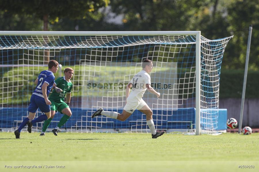 sport, action, TuS 1893 Aschaffenburg-Leider, TUS, Landesliga Nordwest, Fussball, FCB, Dr. Hans Weiß Sportpark, Bad Kissingen, BFV, 20.09.2025, 12. Spieltag, 1. FC 06 Bad Kissingen - Bild-ID: 2509252