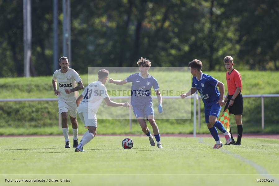 sport, action, TuS 1893 Aschaffenburg-Leider, TUS, Landesliga Nordwest, Fussball, FCB, Dr. Hans Weiß Sportpark, Bad Kissingen, BFV, 20.09.2025, 12. Spieltag, 1. FC 06 Bad Kissingen - Bild-ID: 2509267