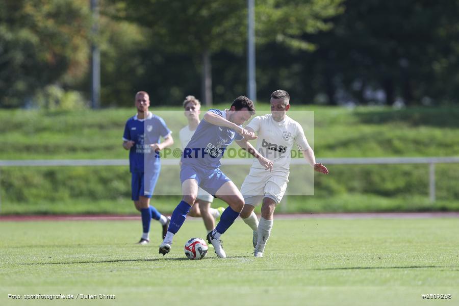 sport, action, TuS 1893 Aschaffenburg-Leider, TUS, Landesliga Nordwest, Fussball, FCB, Dr. Hans Weiß Sportpark, Bad Kissingen, BFV, 20.09.2025, 12. Spieltag, 1. FC 06 Bad Kissingen - Bild-ID: 2509268
