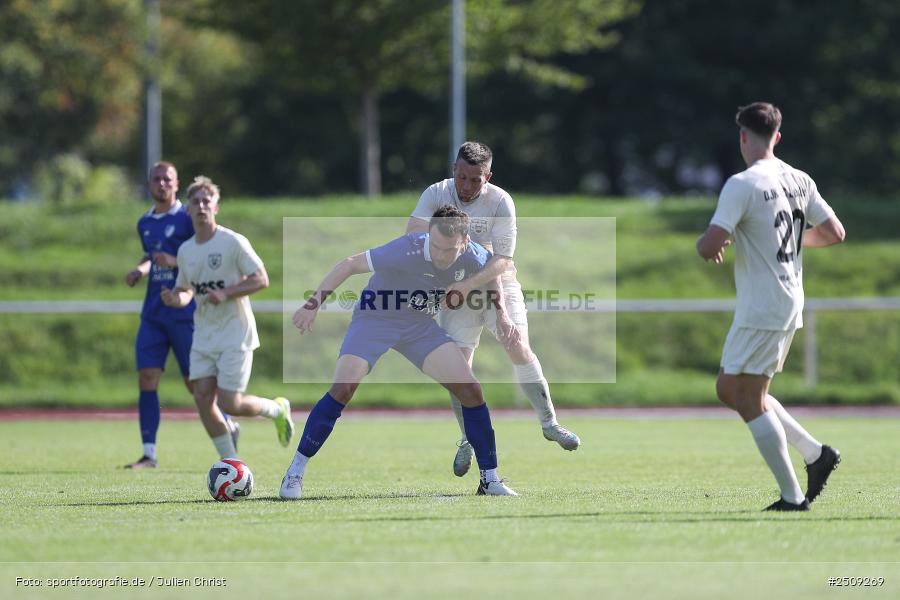 sport, action, TuS 1893 Aschaffenburg-Leider, TUS, Landesliga Nordwest, Fussball, FCB, Dr. Hans Weiß Sportpark, Bad Kissingen, BFV, 20.09.2025, 12. Spieltag, 1. FC 06 Bad Kissingen - Bild-ID: 2509269