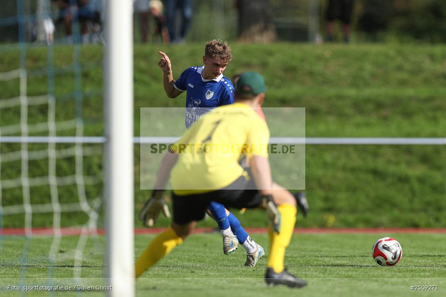 sport, action, TuS 1893 Aschaffenburg-Leider, TUS, Landesliga Nordwest, Fussball, FCB, Dr. Hans Weiß Sportpark, Bad Kissingen, BFV, 20.09.2025, 12. Spieltag, 1. FC 06 Bad Kissingen - Bild-ID: 2509273