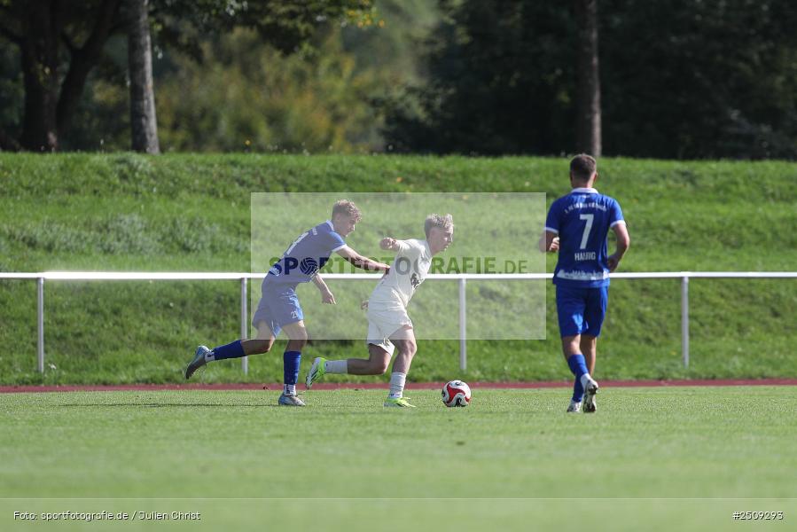 sport, action, TuS 1893 Aschaffenburg-Leider, TUS, Landesliga Nordwest, Fussball, FCB, Dr. Hans Weiß Sportpark, Bad Kissingen, BFV, 20.09.2025, 12. Spieltag, 1. FC 06 Bad Kissingen - Bild-ID: 2509293