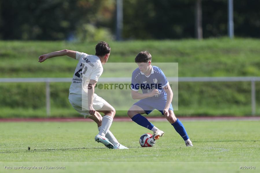 sport, action, TuS 1893 Aschaffenburg-Leider, TUS, Landesliga Nordwest, Fussball, FCB, Dr. Hans Weiß Sportpark, Bad Kissingen, BFV, 20.09.2025, 12. Spieltag, 1. FC 06 Bad Kissingen - Bild-ID: 2509312