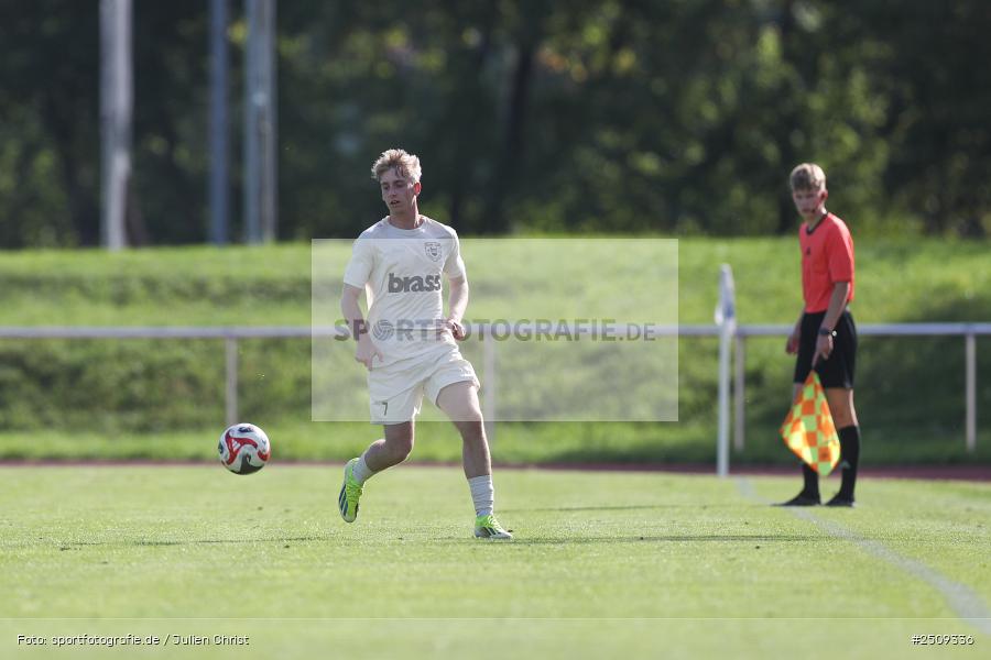sport, action, TuS 1893 Aschaffenburg-Leider, TUS, Landesliga Nordwest, Fussball, FCB, Dr. Hans Weiß Sportpark, Bad Kissingen, BFV, 20.09.2025, 12. Spieltag, 1. FC 06 Bad Kissingen - Bild-ID: 2509336