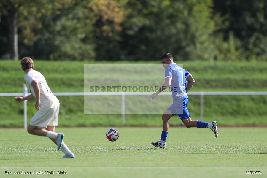 sport, action, TuS 1893 Aschaffenburg-Leider, TUS, Landesliga Nordwest, Fussball, FCB, Dr. Hans Weiß Sportpark, Bad Kissingen, BFV, 20.09.2025, 12. Spieltag, 1. FC 06 Bad Kissingen - Bild-ID: 2509338