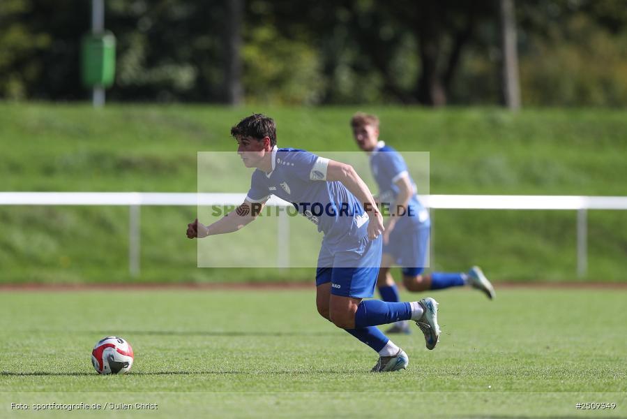 sport, action, TuS 1893 Aschaffenburg-Leider, TUS, Landesliga Nordwest, Fussball, FCB, Dr. Hans Weiß Sportpark, Bad Kissingen, BFV, 20.09.2025, 12. Spieltag, 1. FC 06 Bad Kissingen - Bild-ID: 2509349