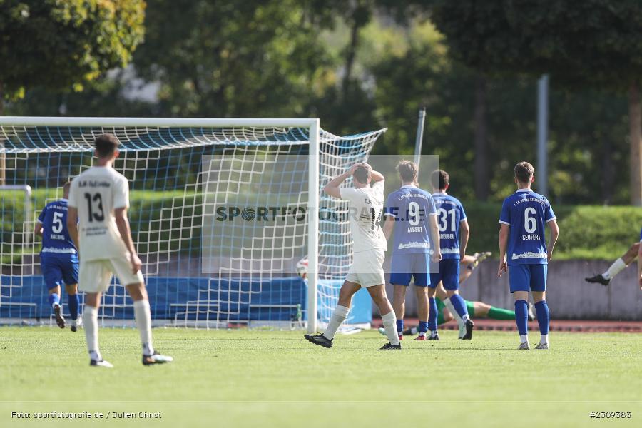 sport, action, TuS 1893 Aschaffenburg-Leider, TUS, Landesliga Nordwest, Fussball, FCB, Dr. Hans Weiß Sportpark, Bad Kissingen, BFV, 20.09.2025, 12. Spieltag, 1. FC 06 Bad Kissingen - Bild-ID: 2509383