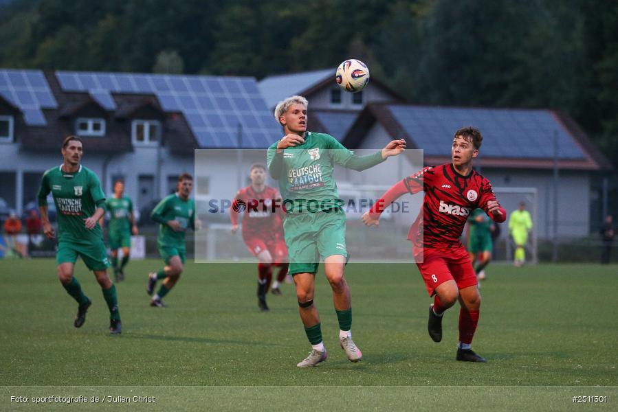 sport, action, TuS Frammersbach, TUS, TSV Großbardorf, TSV, Landesliga Nordwest, Fussball, Fuhrmann Arena, Frammersbach, BFV, 26.09.2025, 13. Spieltag - Bild-ID: 2511301