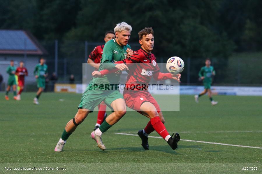 sport, action, TuS Frammersbach, TUS, TSV Großbardorf, TSV, Landesliga Nordwest, Fussball, Fuhrmann Arena, Frammersbach, BFV, 26.09.2025, 13. Spieltag - Bild-ID: 2511303