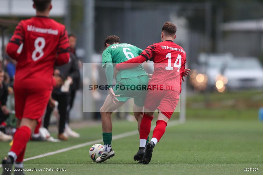 sport, action, TuS Frammersbach, TUS, TSV Großbardorf, TSV, Landesliga Nordwest, Fussball, Fuhrmann Arena, Frammersbach, BFV, 26.09.2025, 13. Spieltag - Bild-ID: 2511357