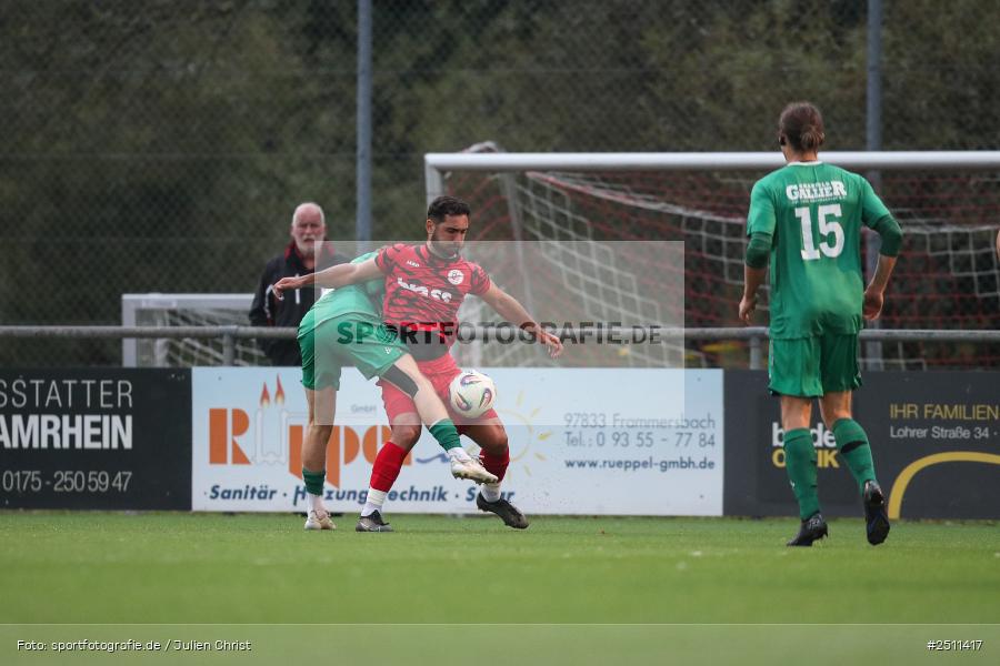 sport, action, TuS Frammersbach, TUS, TSV Großbardorf, TSV, Landesliga Nordwest, Fussball, Fuhrmann Arena, Frammersbach, BFV, 26.09.2025, 13. Spieltag - Bild-ID: 2511417