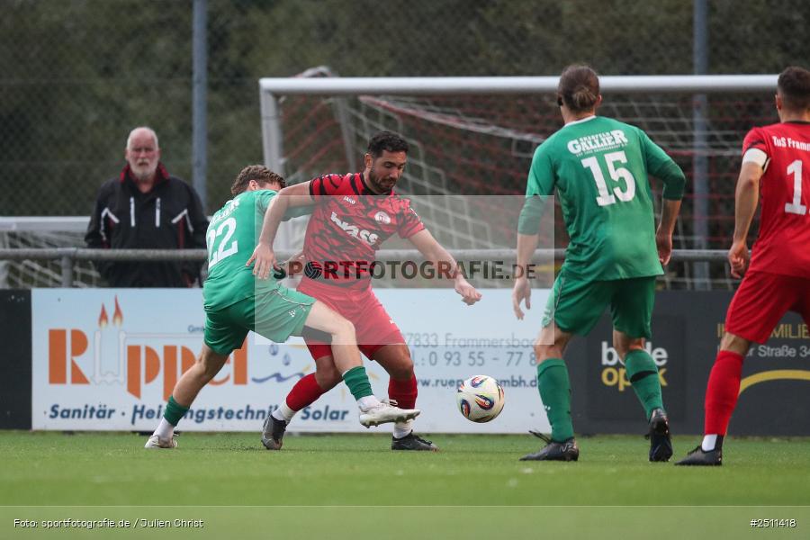 sport, action, TuS Frammersbach, TUS, TSV Großbardorf, TSV, Landesliga Nordwest, Fussball, Fuhrmann Arena, Frammersbach, BFV, 26.09.2025, 13. Spieltag - Bild-ID: 2511418