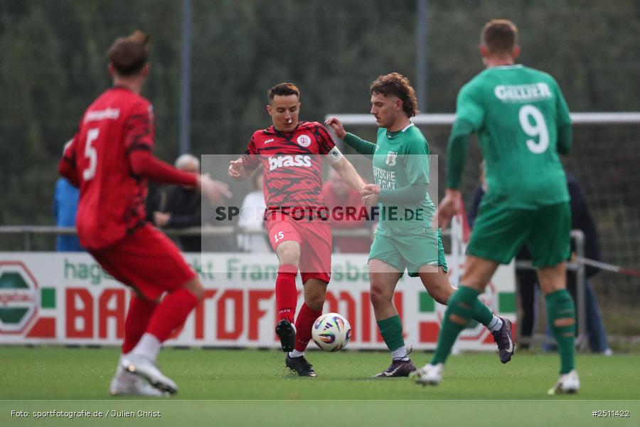 sport, action, TuS Frammersbach, TUS, TSV Großbardorf, TSV, Landesliga Nordwest, Fussball, Fuhrmann Arena, Frammersbach, BFV, 26.09.2025, 13. Spieltag - Bild-ID: 2511422